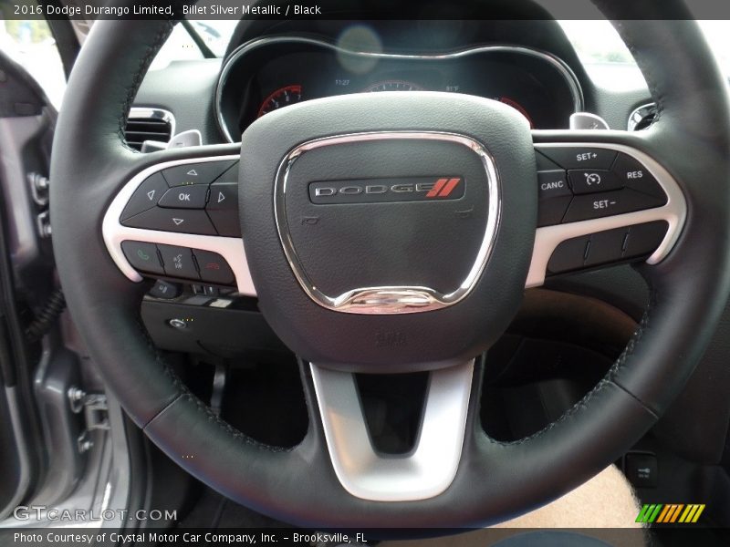 Billet Silver Metallic / Black 2016 Dodge Durango Limited