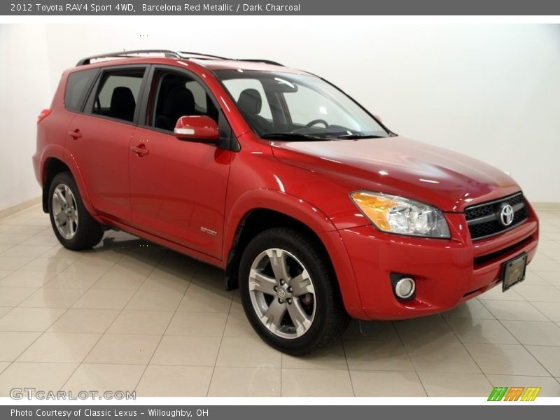 Barcelona Red Metallic / Dark Charcoal 2012 Toyota RAV4 Sport 4WD