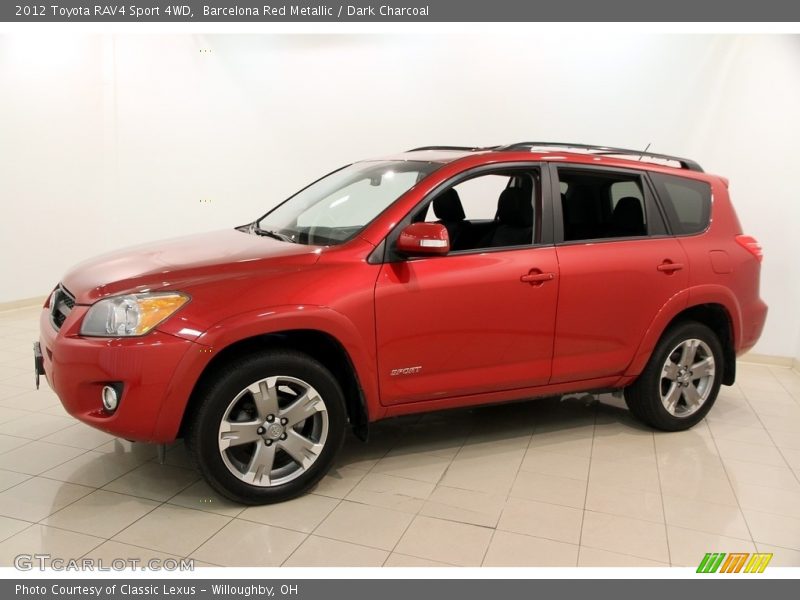 Barcelona Red Metallic / Dark Charcoal 2012 Toyota RAV4 Sport 4WD