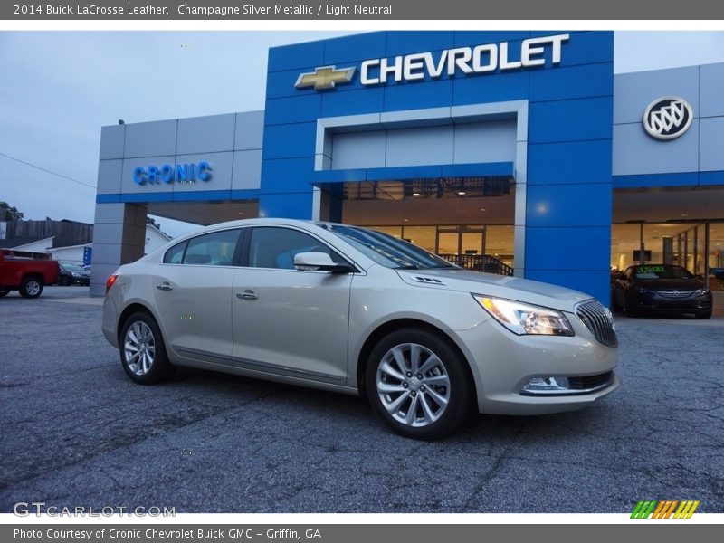 Champagne Silver Metallic / Light Neutral 2014 Buick LaCrosse Leather