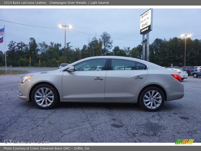 Champagne Silver Metallic / Light Neutral 2014 Buick LaCrosse Leather
