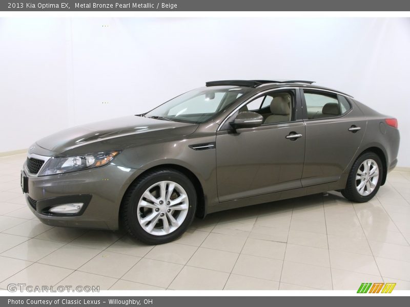 Metal Bronze Pearl Metallic / Beige 2013 Kia Optima EX