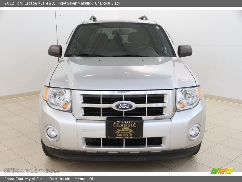 Ingot Silver Metallic / Charcoal Black 2012 Ford Escape XLT 4WD