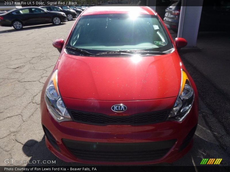 Signal Red / Black 2017 Kia Rio LX 5 Door
