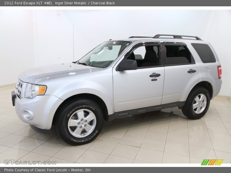 Ingot Silver Metallic / Charcoal Black 2012 Ford Escape XLT 4WD