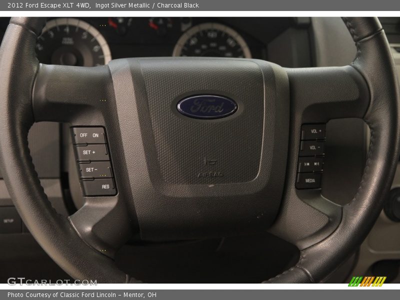 Ingot Silver Metallic / Charcoal Black 2012 Ford Escape XLT 4WD