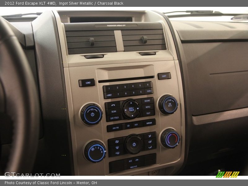 Ingot Silver Metallic / Charcoal Black 2012 Ford Escape XLT 4WD