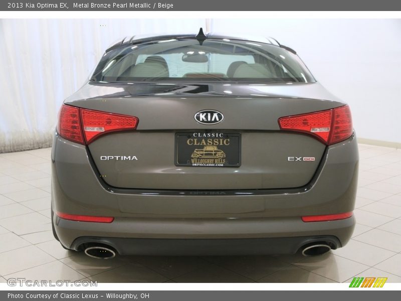 Metal Bronze Pearl Metallic / Beige 2013 Kia Optima EX