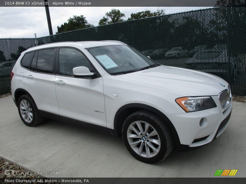 Alpine White / Mojave 2014 BMW X3 xDrive28i