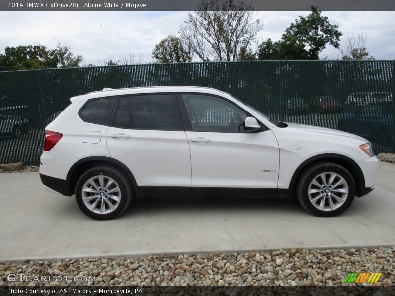 Alpine White / Mojave 2014 BMW X3 xDrive28i