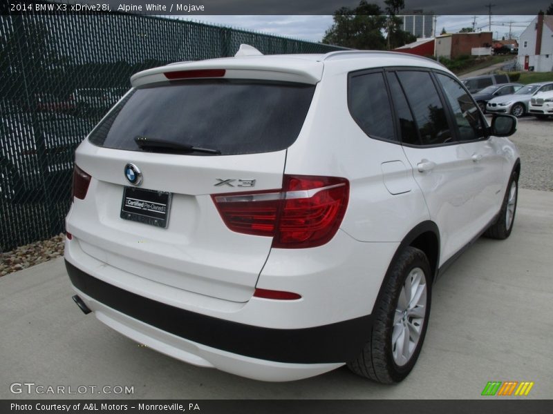Alpine White / Mojave 2014 BMW X3 xDrive28i