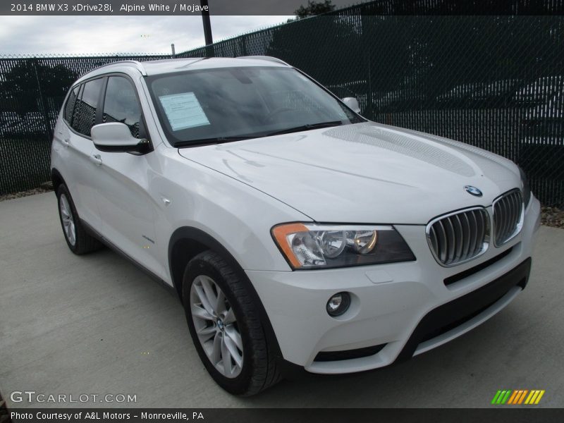 Alpine White / Mojave 2014 BMW X3 xDrive28i
