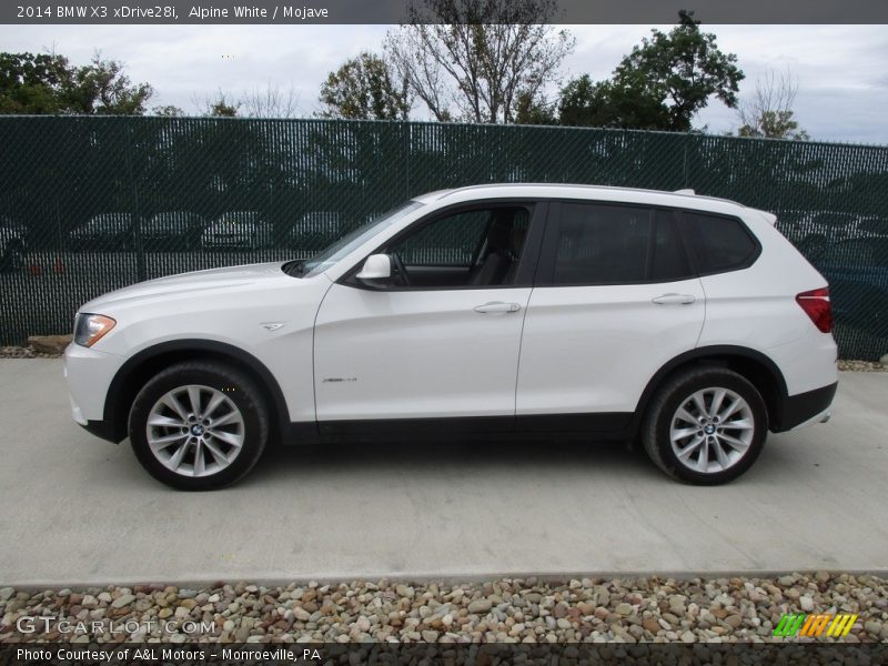 Alpine White / Mojave 2014 BMW X3 xDrive28i