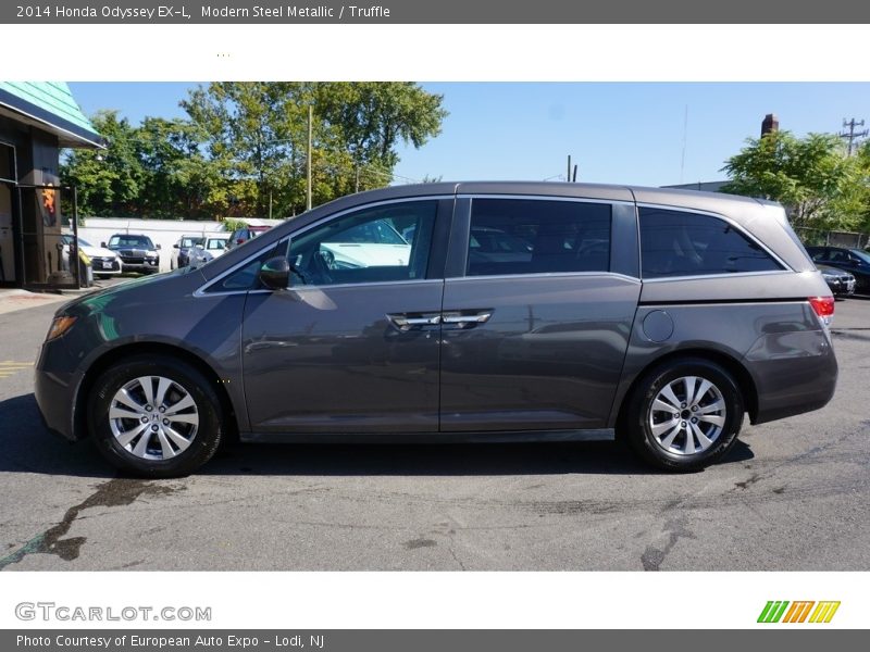 Modern Steel Metallic / Truffle 2014 Honda Odyssey EX-L