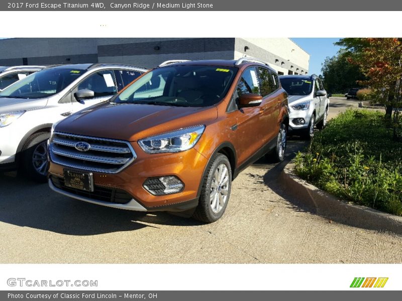 Canyon Ridge / Medium Light Stone 2017 Ford Escape Titanium 4WD