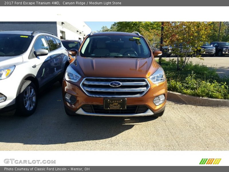 Canyon Ridge / Medium Light Stone 2017 Ford Escape Titanium 4WD
