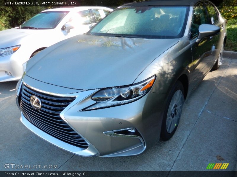 Atomic Silver / Black 2017 Lexus ES 350