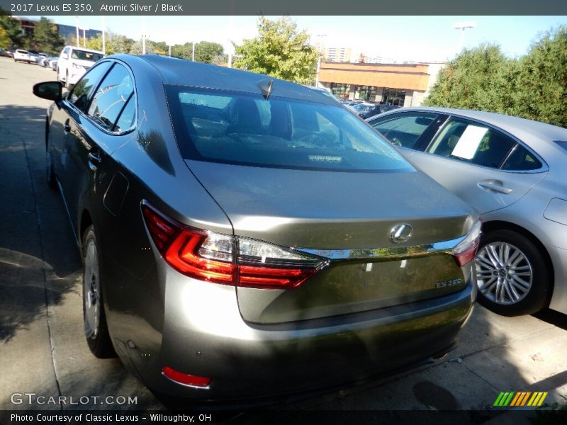 Atomic Silver / Black 2017 Lexus ES 350