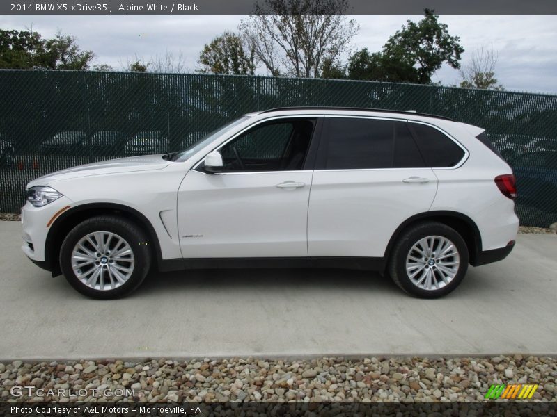 Alpine White / Black 2014 BMW X5 xDrive35i