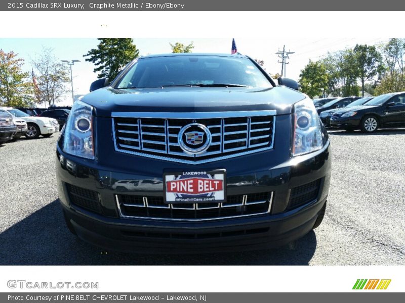 Graphite Metallic / Ebony/Ebony 2015 Cadillac SRX Luxury