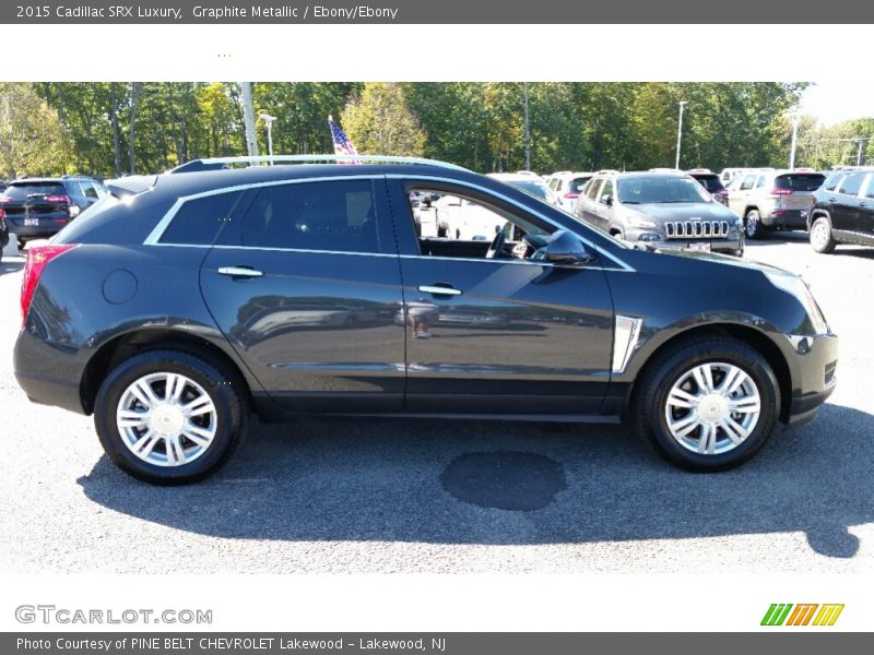 Graphite Metallic / Ebony/Ebony 2015 Cadillac SRX Luxury