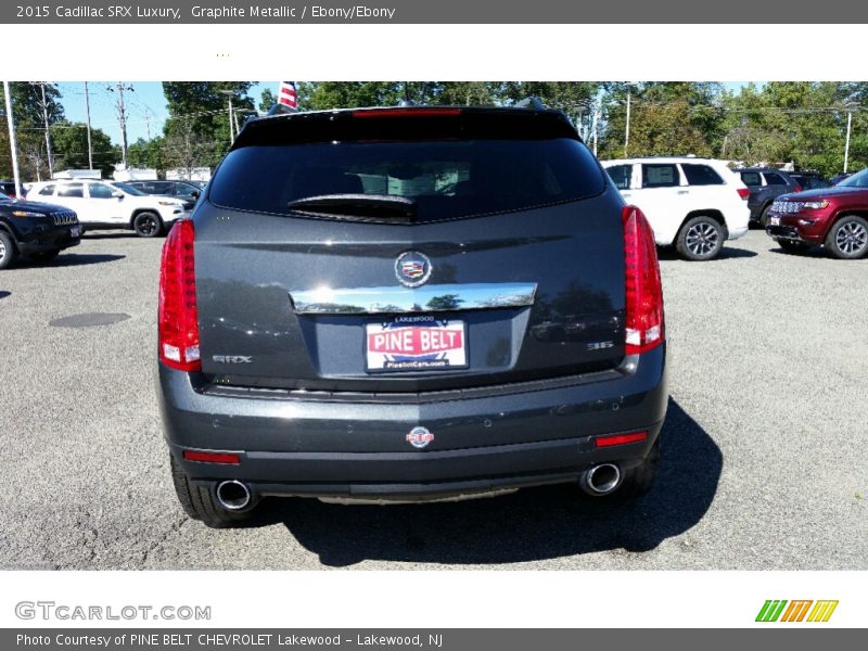 Graphite Metallic / Ebony/Ebony 2015 Cadillac SRX Luxury