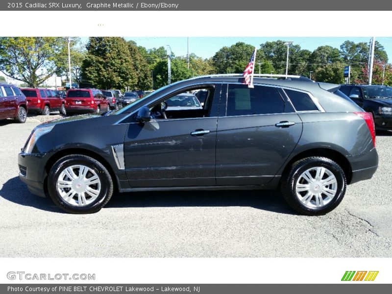 Graphite Metallic / Ebony/Ebony 2015 Cadillac SRX Luxury