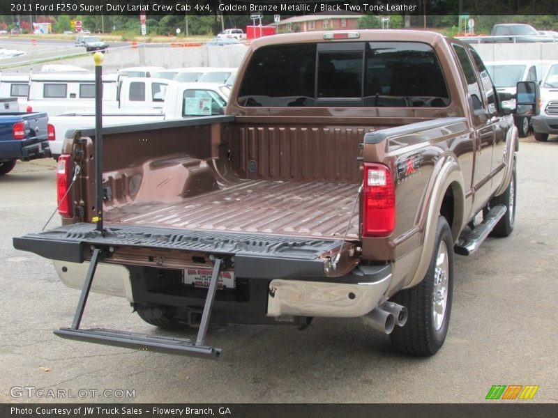 Golden Bronze Metallic / Black Two Tone Leather 2011 Ford F250 Super Duty Lariat Crew Cab 4x4