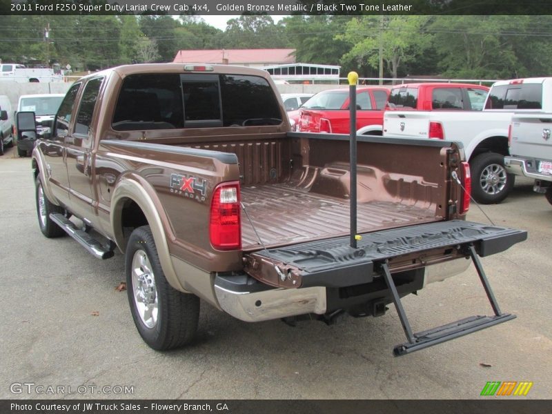 Golden Bronze Metallic / Black Two Tone Leather 2011 Ford F250 Super Duty Lariat Crew Cab 4x4