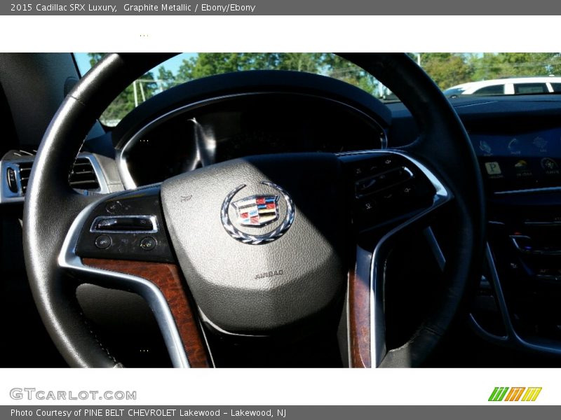 Graphite Metallic / Ebony/Ebony 2015 Cadillac SRX Luxury