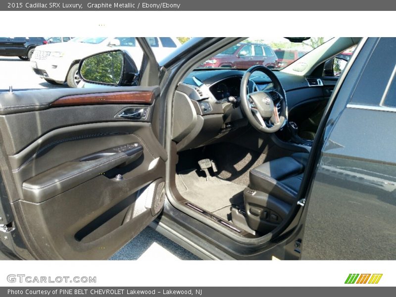 Graphite Metallic / Ebony/Ebony 2015 Cadillac SRX Luxury