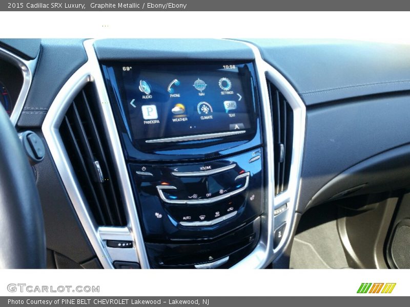 Graphite Metallic / Ebony/Ebony 2015 Cadillac SRX Luxury