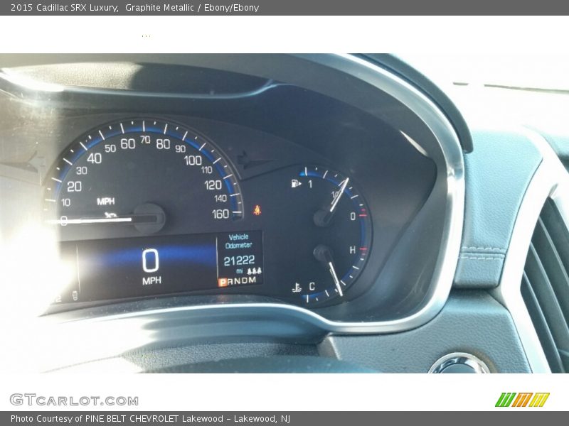 Graphite Metallic / Ebony/Ebony 2015 Cadillac SRX Luxury