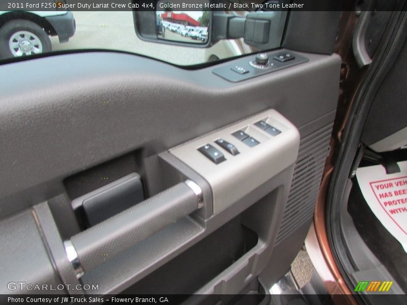 Golden Bronze Metallic / Black Two Tone Leather 2011 Ford F250 Super Duty Lariat Crew Cab 4x4