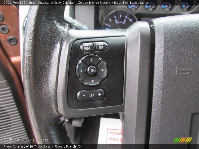 Golden Bronze Metallic / Black Two Tone Leather 2011 Ford F250 Super Duty Lariat Crew Cab 4x4