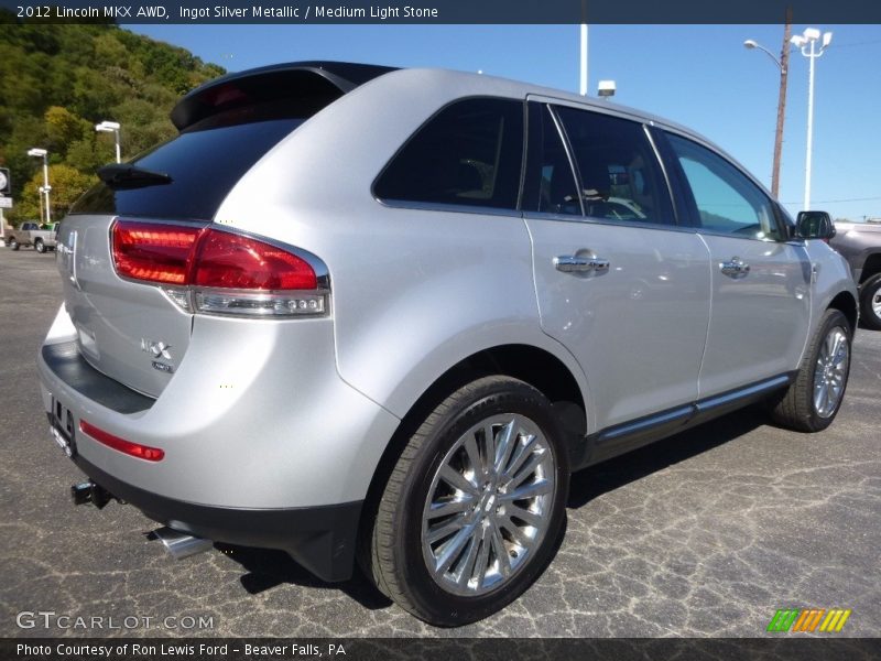 Ingot Silver Metallic / Medium Light Stone 2012 Lincoln MKX AWD