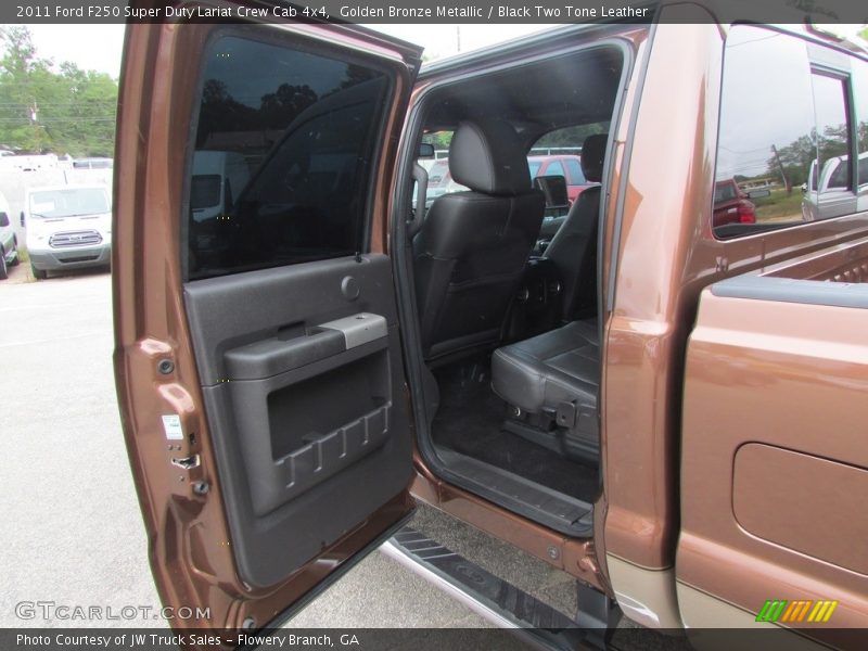 Golden Bronze Metallic / Black Two Tone Leather 2011 Ford F250 Super Duty Lariat Crew Cab 4x4