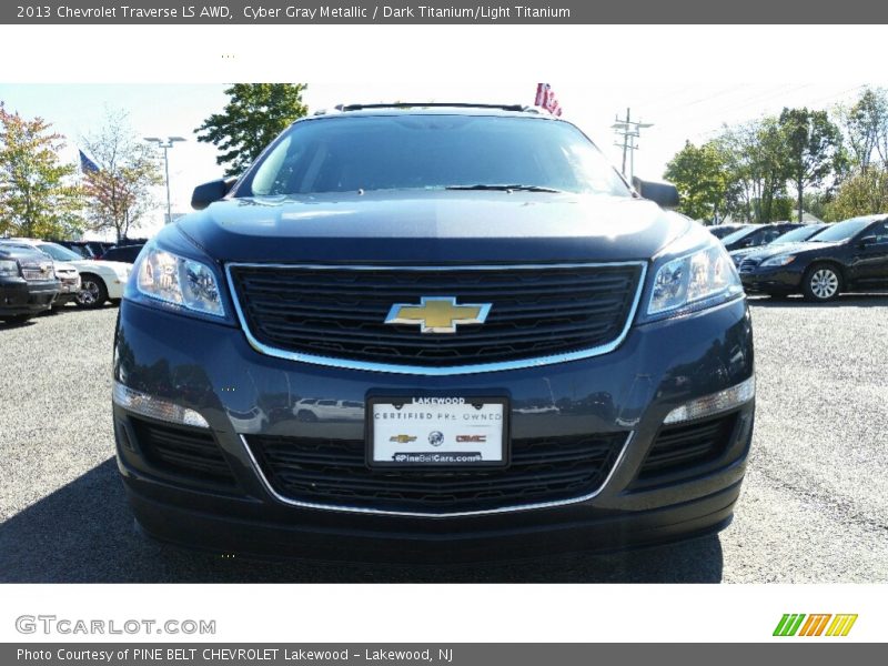 Cyber Gray Metallic / Dark Titanium/Light Titanium 2013 Chevrolet Traverse LS AWD