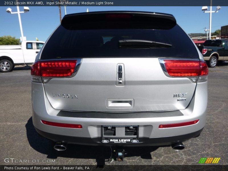 Ingot Silver Metallic / Medium Light Stone 2012 Lincoln MKX AWD