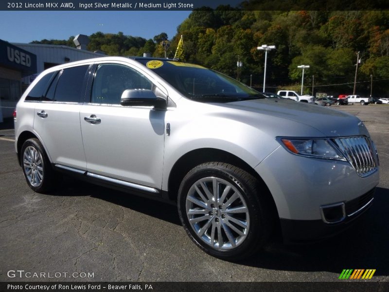 Ingot Silver Metallic / Medium Light Stone 2012 Lincoln MKX AWD