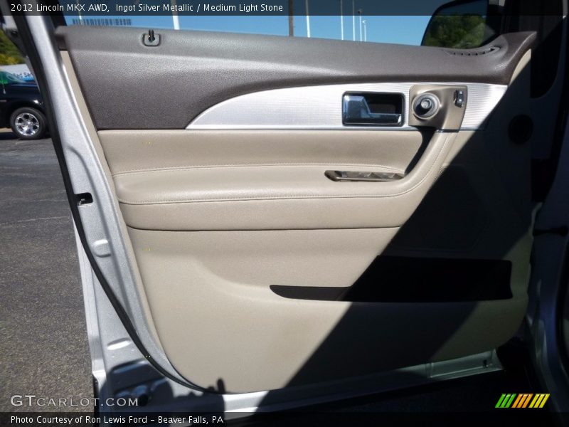 Ingot Silver Metallic / Medium Light Stone 2012 Lincoln MKX AWD
