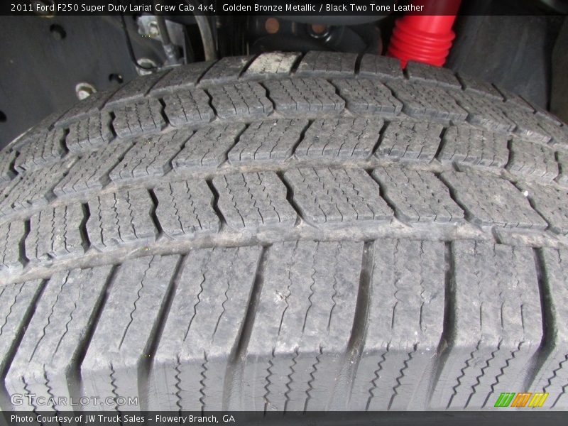Golden Bronze Metallic / Black Two Tone Leather 2011 Ford F250 Super Duty Lariat Crew Cab 4x4