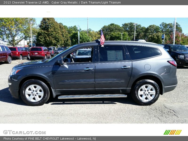 Cyber Gray Metallic / Dark Titanium/Light Titanium 2013 Chevrolet Traverse LS AWD