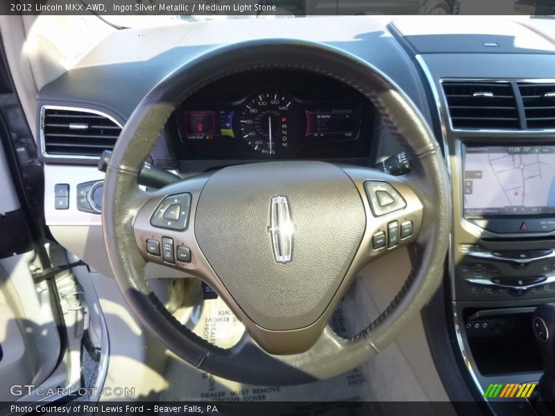 Ingot Silver Metallic / Medium Light Stone 2012 Lincoln MKX AWD