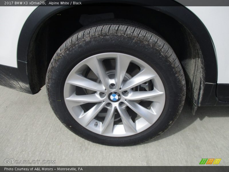 Alpine White / Black 2017 BMW X3 xDrive28i
