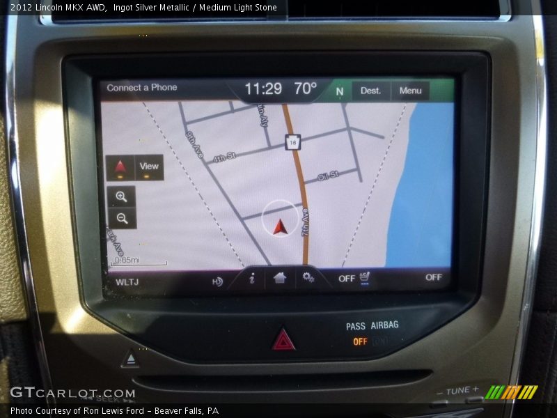 Ingot Silver Metallic / Medium Light Stone 2012 Lincoln MKX AWD