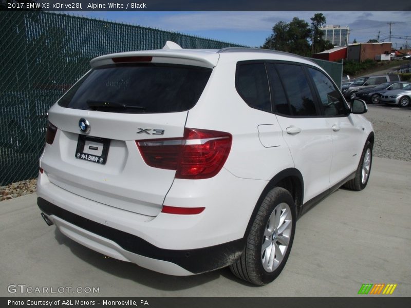 Alpine White / Black 2017 BMW X3 xDrive28i