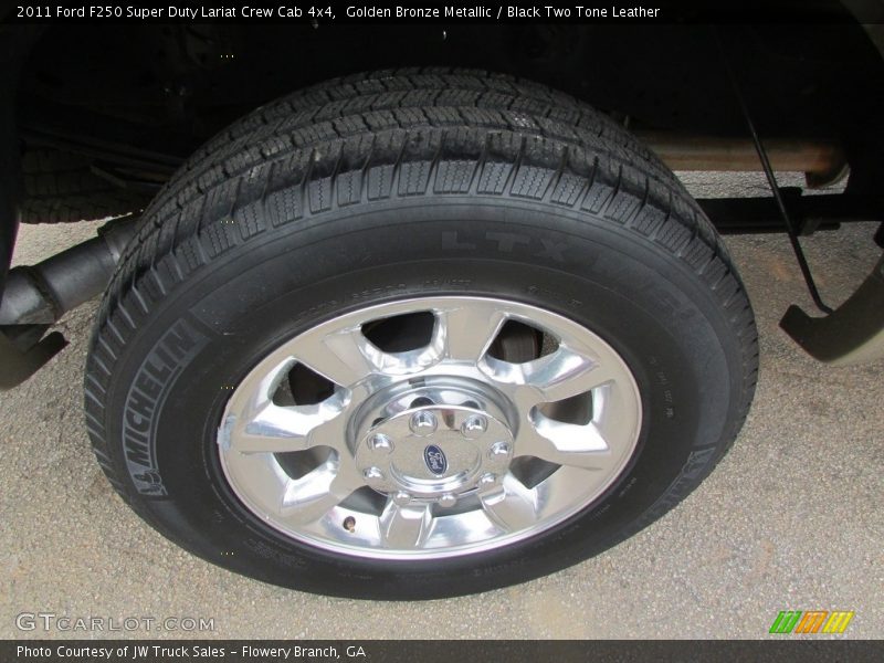 Golden Bronze Metallic / Black Two Tone Leather 2011 Ford F250 Super Duty Lariat Crew Cab 4x4