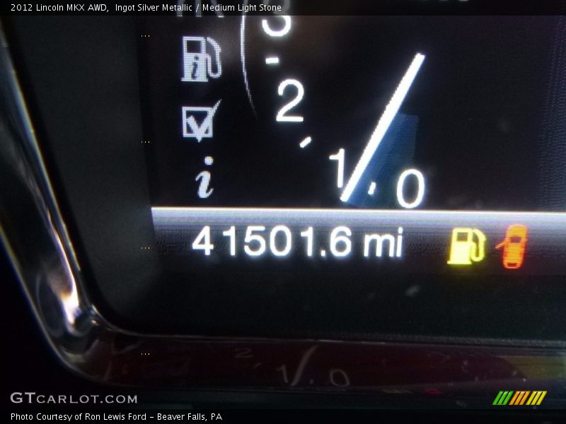 Ingot Silver Metallic / Medium Light Stone 2012 Lincoln MKX AWD