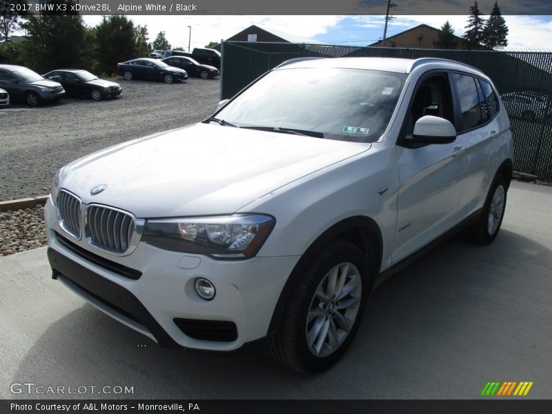 Alpine White / Black 2017 BMW X3 xDrive28i